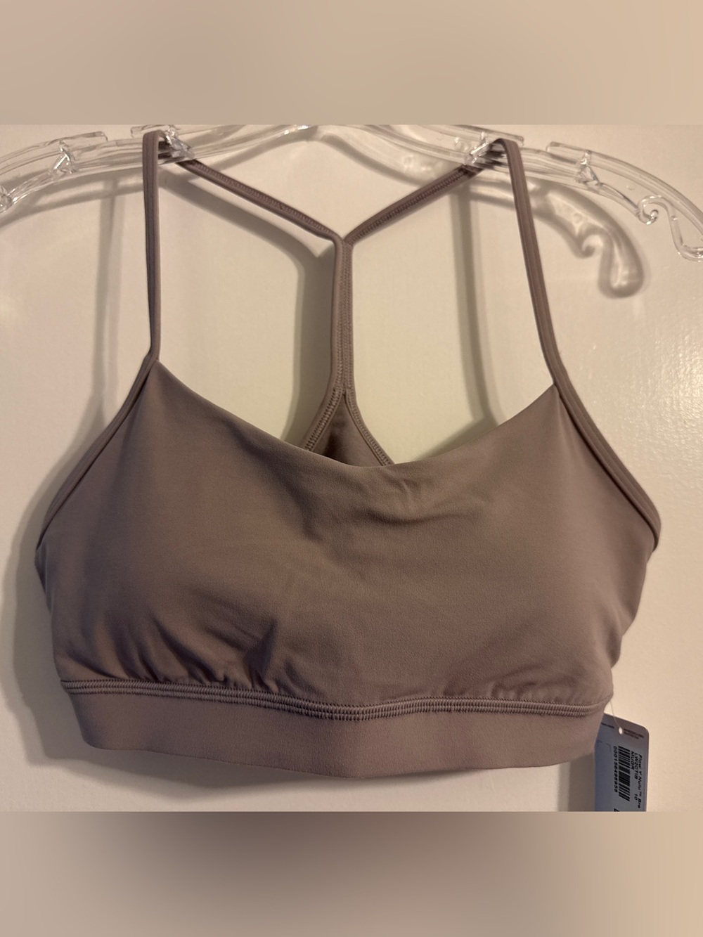 lululemon athletica Flow Y Nulu Bra Size 10 - Mauve Grey